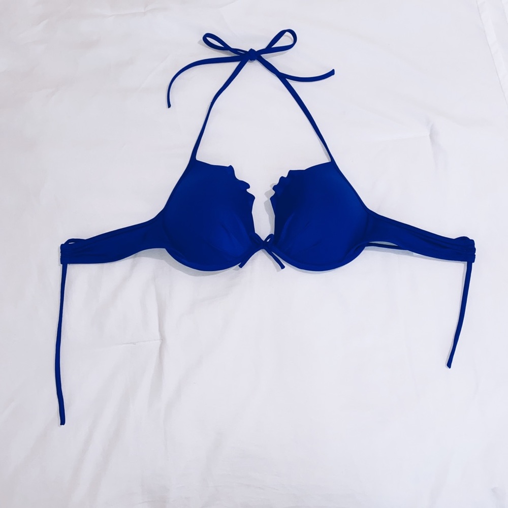 COPY - Victoria Secret royal blue 34B cupped bikini top